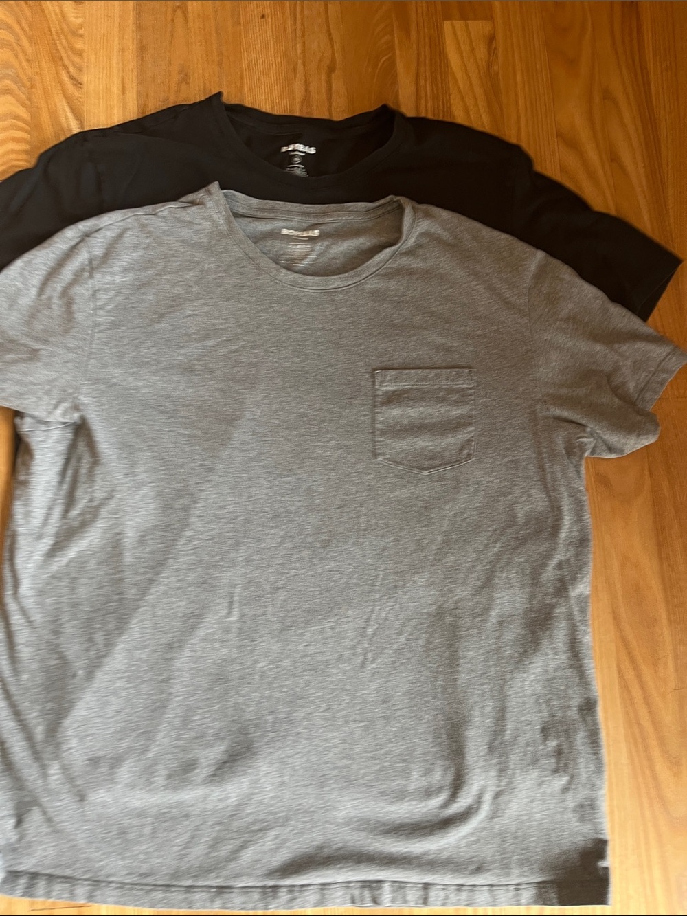 Bomba men’s 2 pac pocket t, black and gray XL